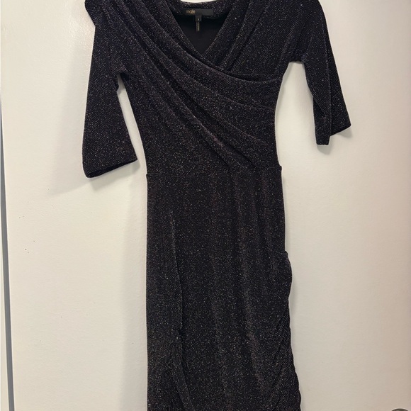 Maje Riola Elegant Black Off-Shoulder Dress - Picture 5 of 8